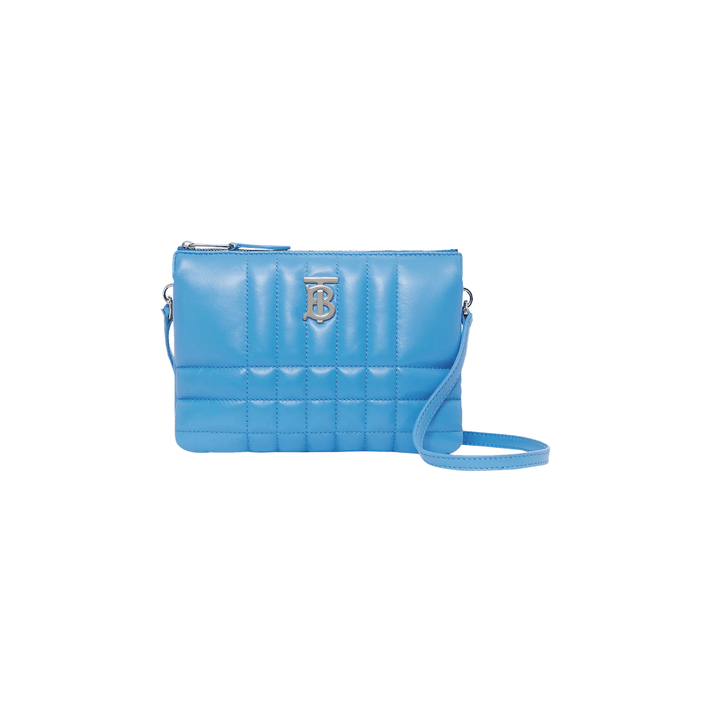 Buy Burberry Quilted Lambskin Lola Twin Pouch 'Bright Sky Blue 