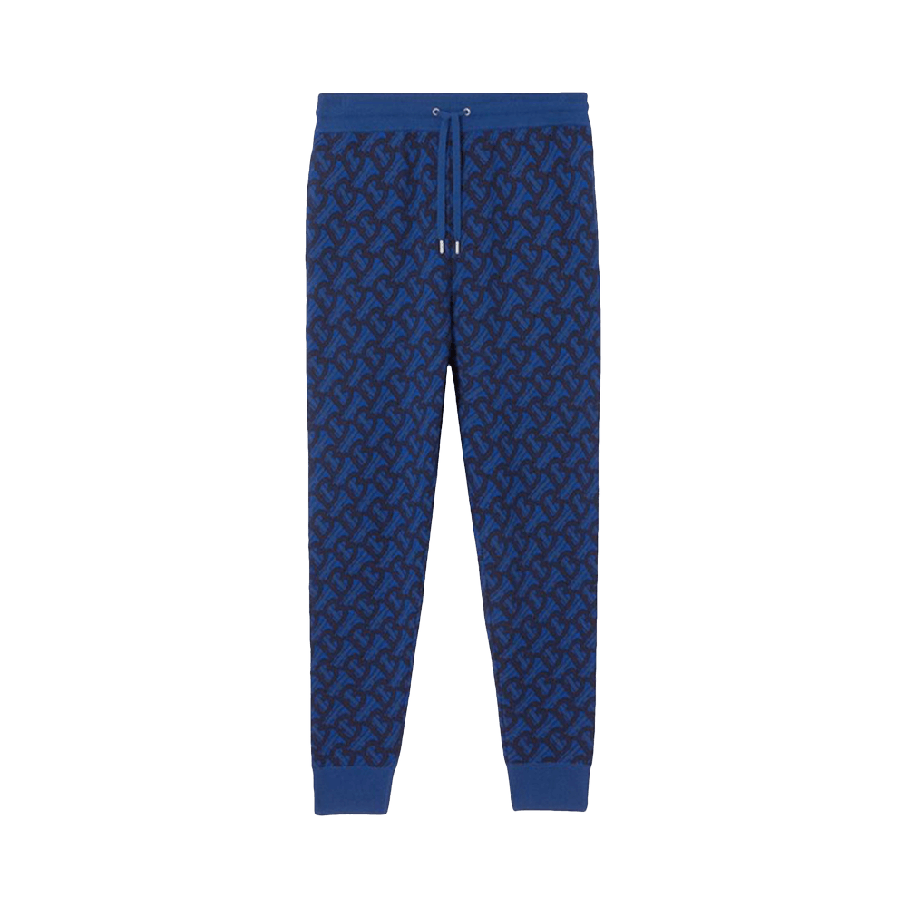 Burberry Monogram Jacquard Sweatpants 'Royal Blue' | GOAT