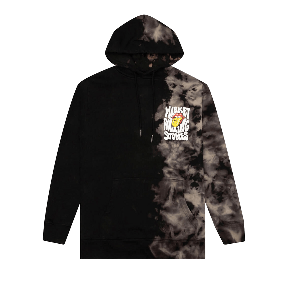 Buy Market x Rolling Stones Smiley Tie Dye Hoodie Black Tie Dye 397000371 BLAC GOAT