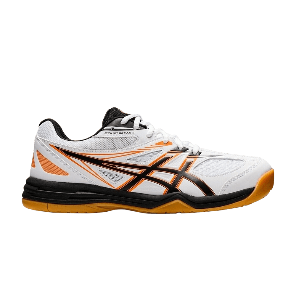 Asics Court Break 2 White Black Orange