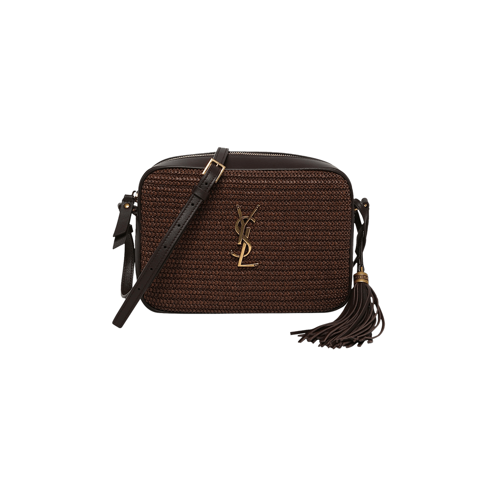Buy Saint Laurent Raffia Lou Camera Bag Brown 612542 9OBEW