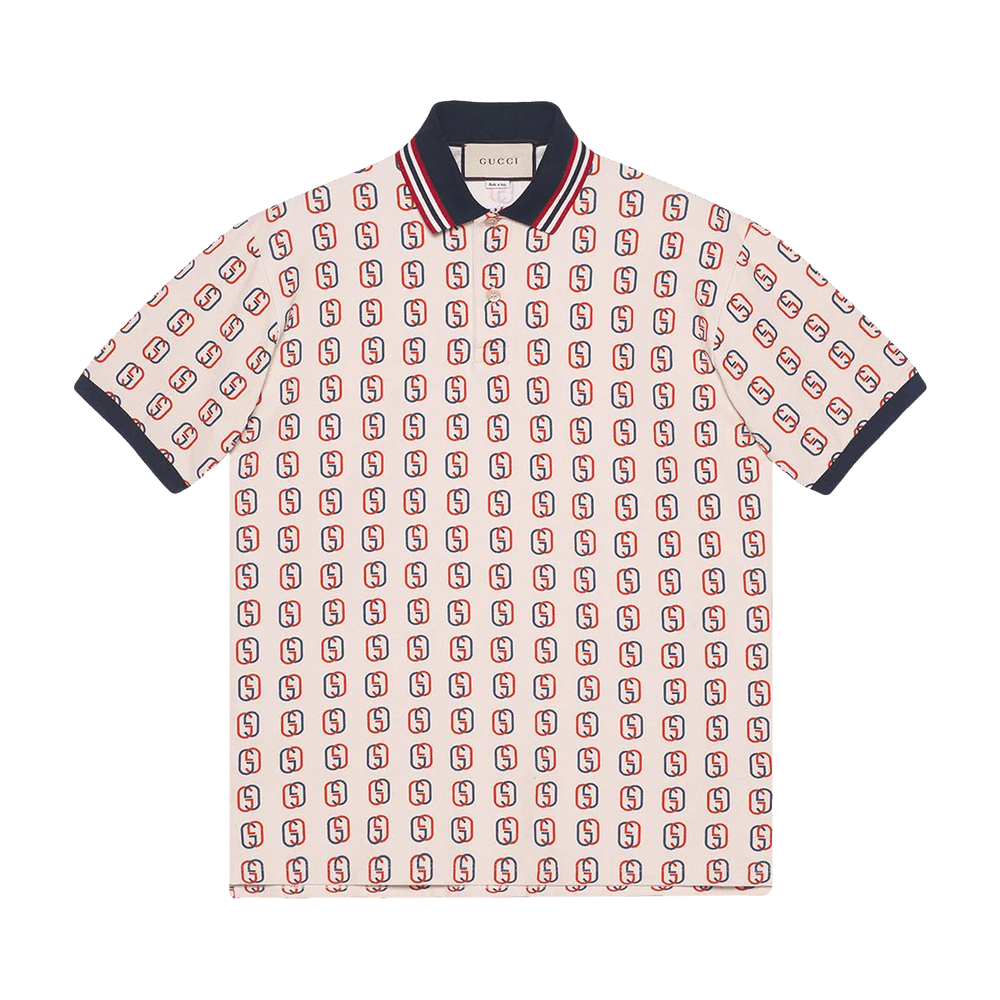 Buy Gucci Oversized Interlocking G Polo Shirt 'White/Ivory