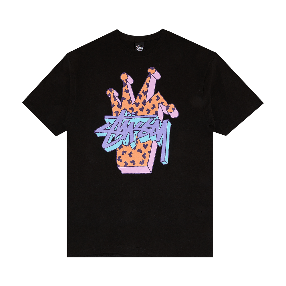 Buy Stussy 3D Crown Tee 'Black' - 0535 1000001033CT BLAC | GOAT