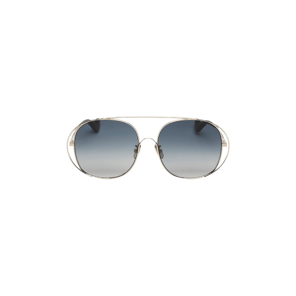 Buy Loewe Oversized Round Metal Sunglasses 'Shiny Light Gold