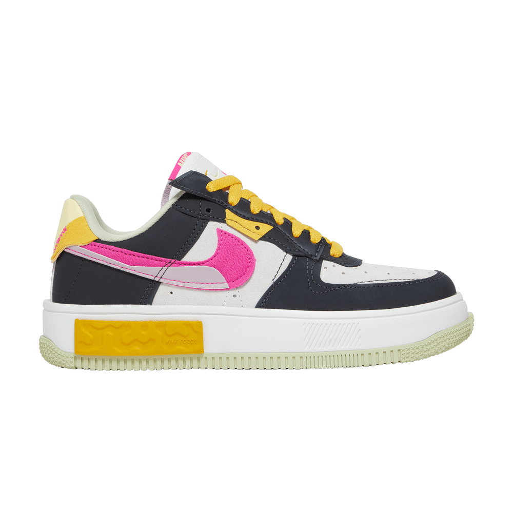 pink and yellow air force 1