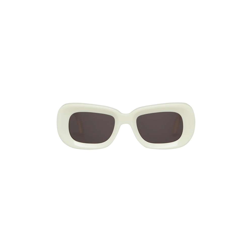 OFF-WHITE Sara Round Frame Sunglasses Dark Grey Marble/White  (OWRI022F20PLA0010700) for Women