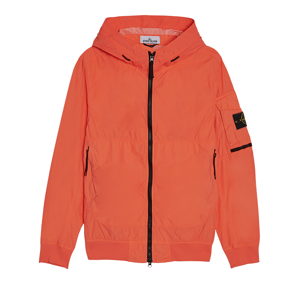 Stone Island Hooded Jacket Orange Goat