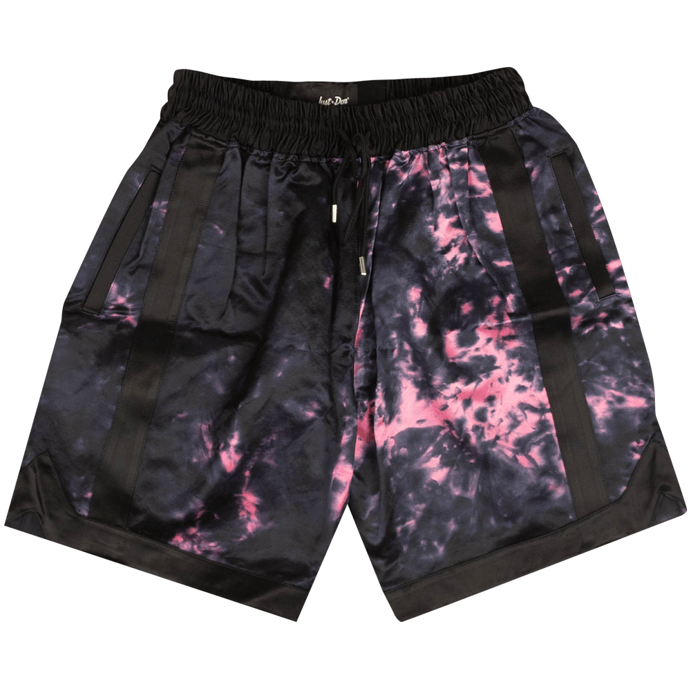 Buy Just Don Basketball Shorts 'Black/Fuschia Tie Dye' - 4925