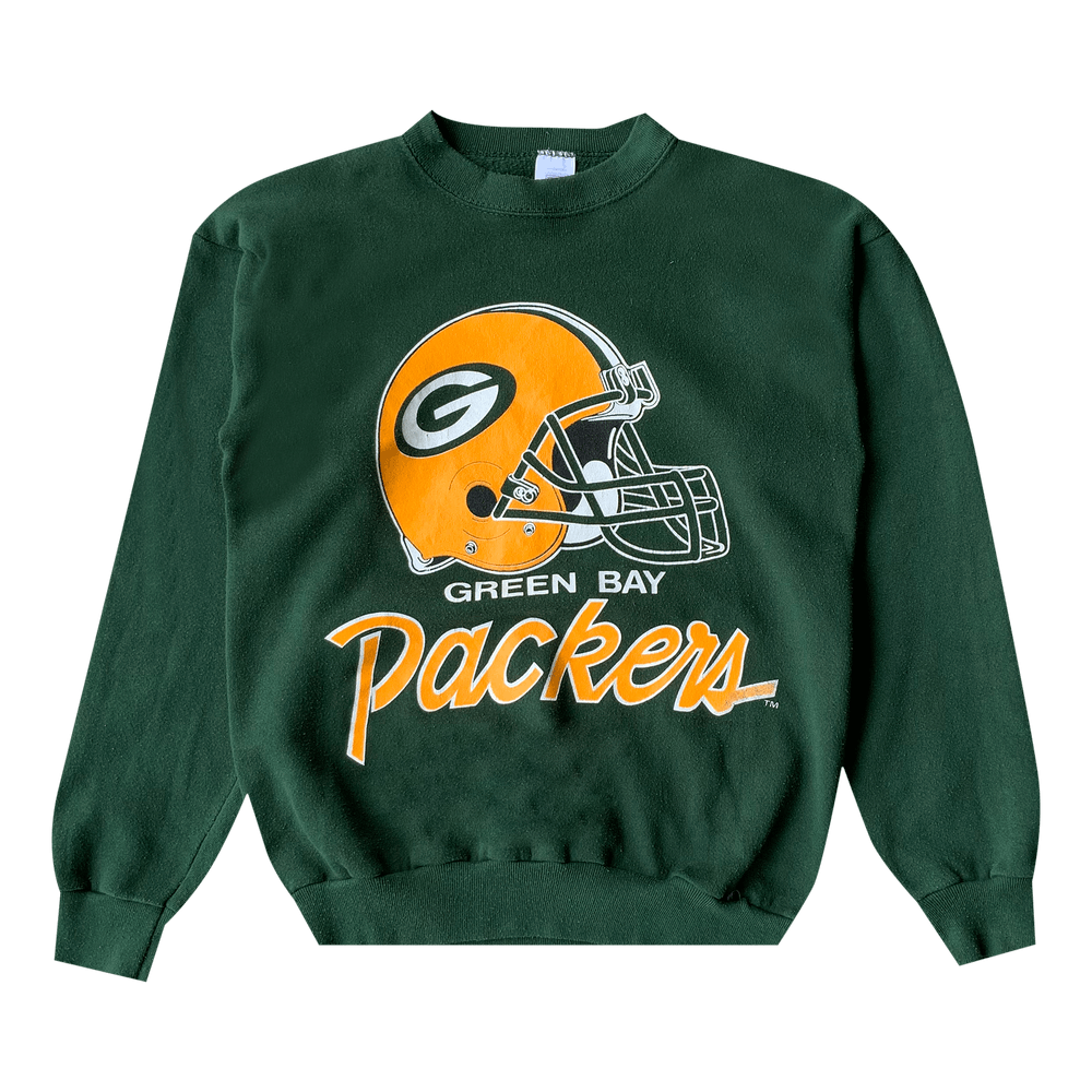 Unisex Vintage Black Green Bay Packers Sweatshirt - The Vintage Twin