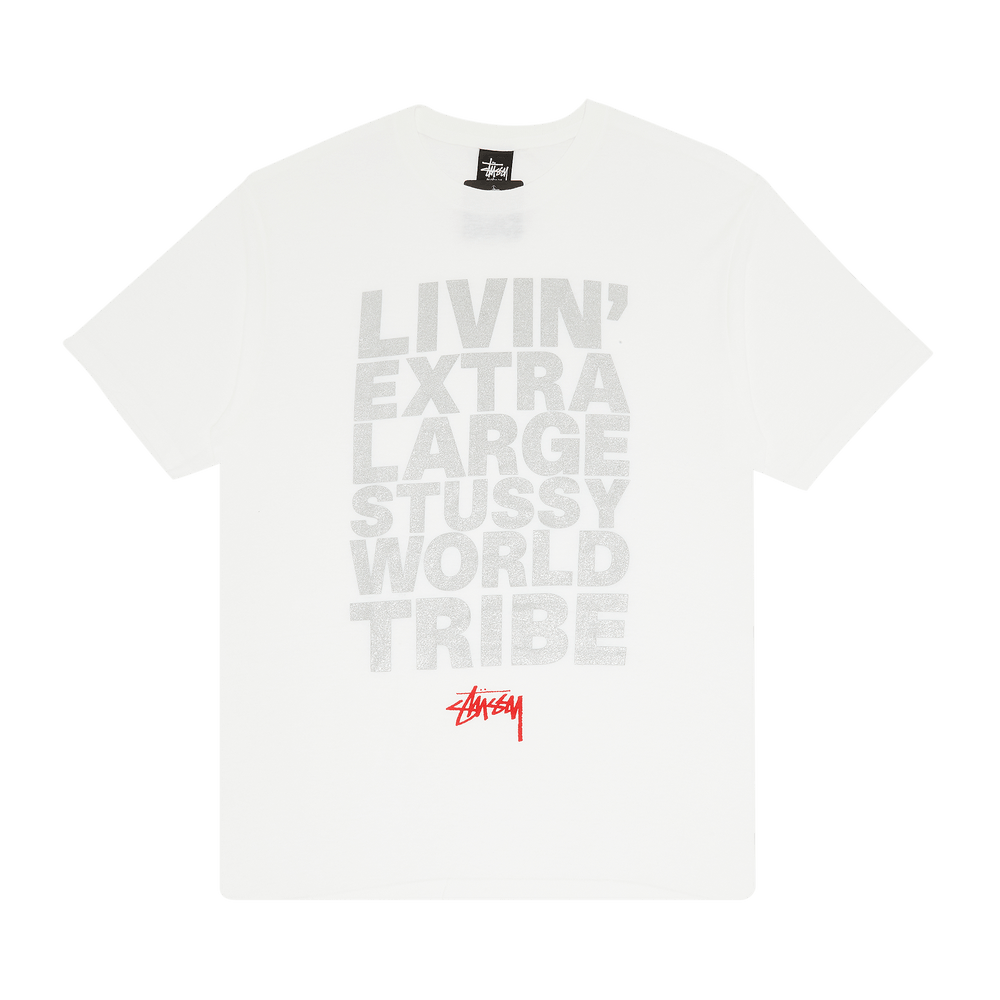 Buy Stussy Livin' XL Block Tee 'White' - 1902957 WHIT | GOAT CA