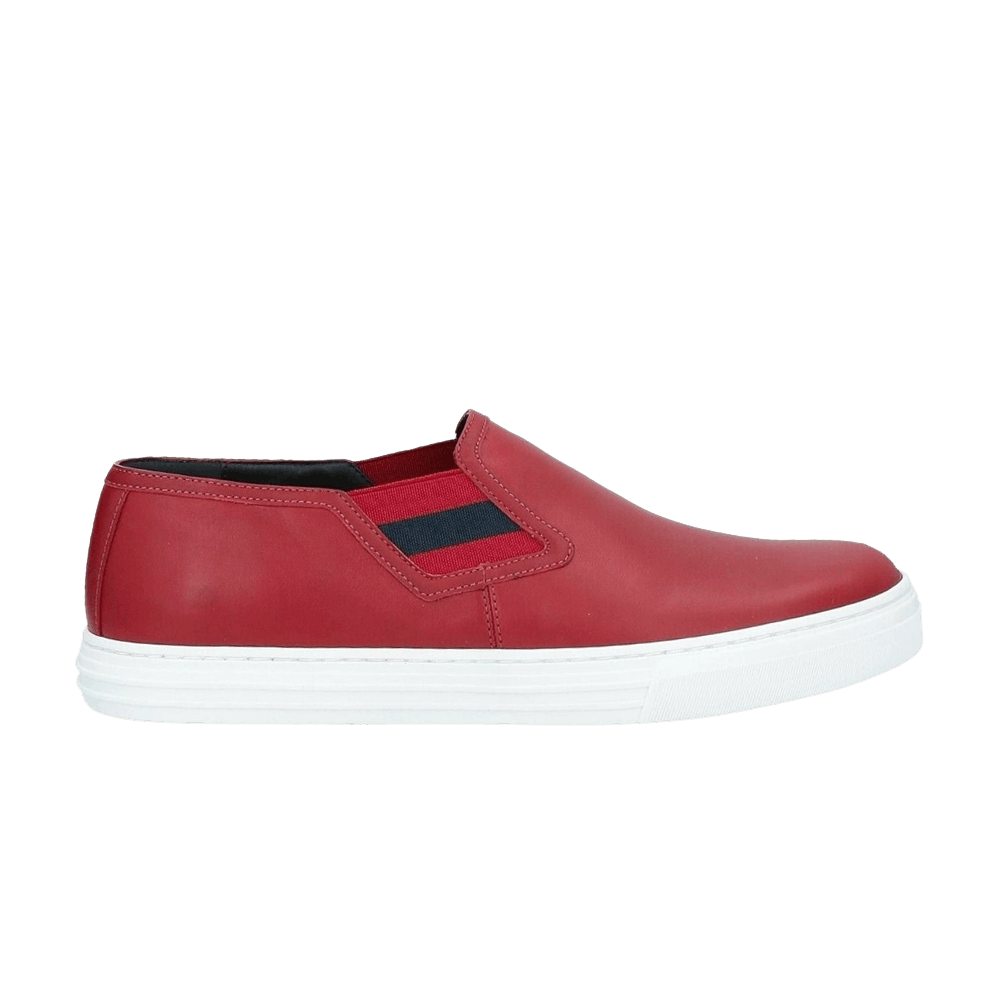 Gucci red slip ons discount