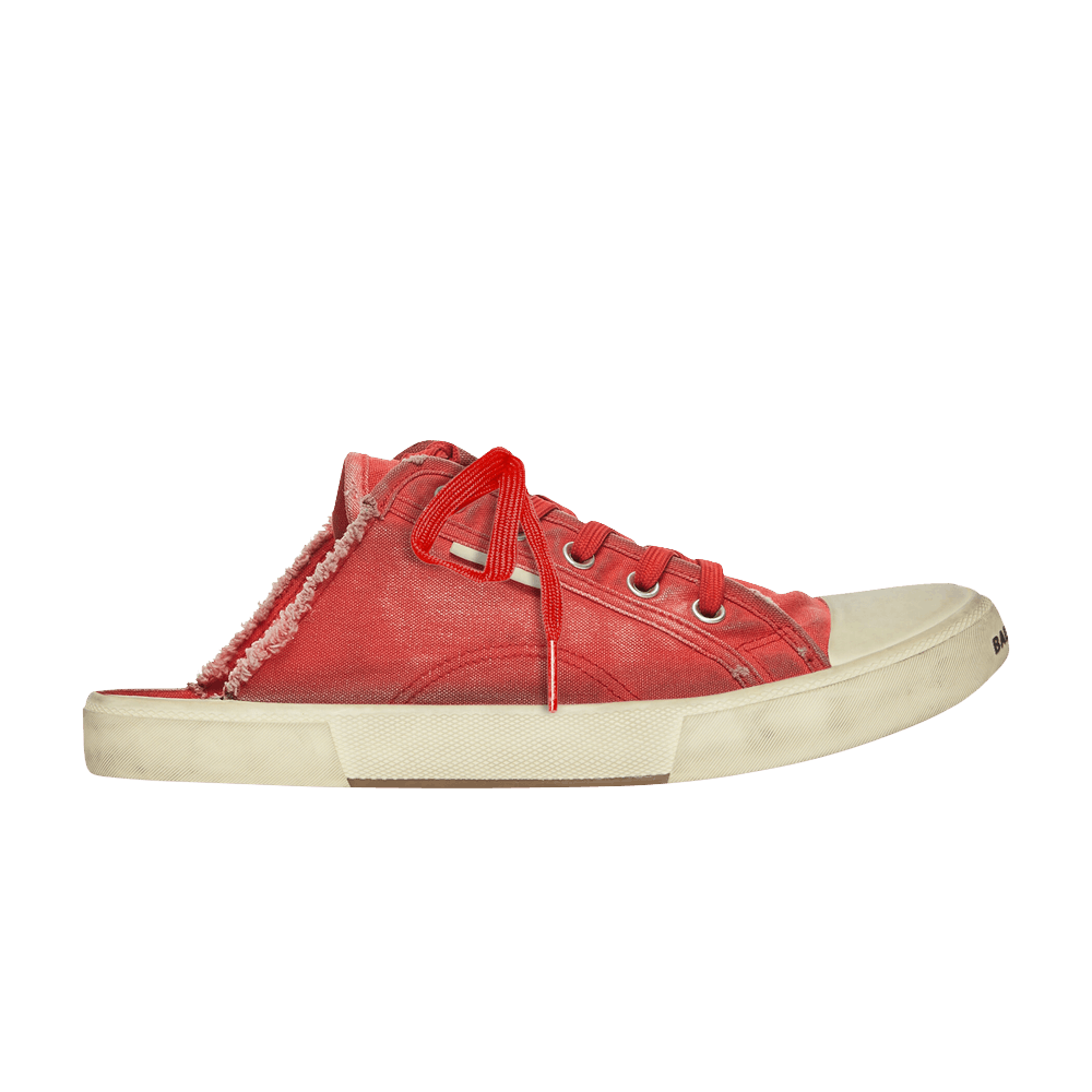 Balenciaga Paris Sneaker Mule Destroyed - Red