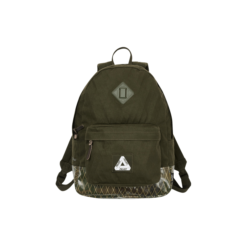 Buy Palace X-Pac Cotton Canvas Backpack 'Olive' - P21BAG010 | GOAT
