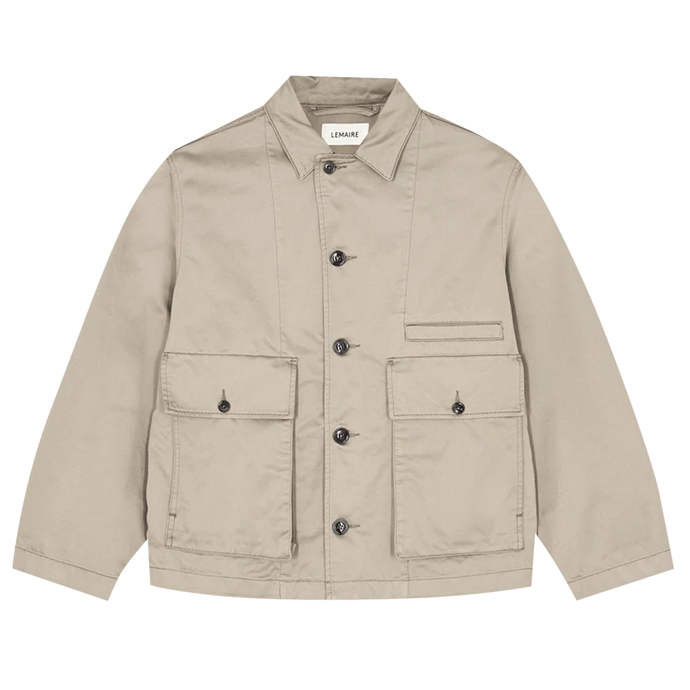 Buy Lemaire Satin Boxy Blouson 'Light Taupe' - M 221 0W197 LF732