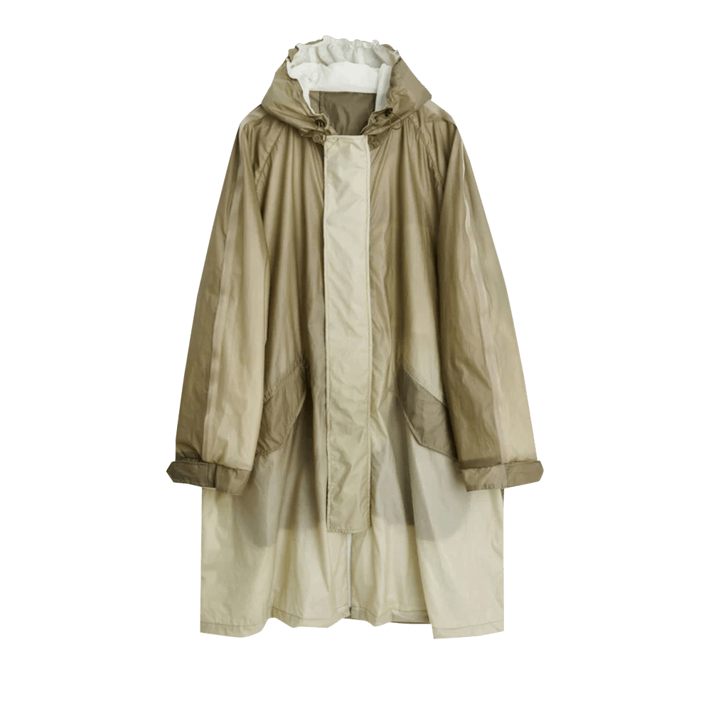 Buy Our Legacy Rubber Film Cloak Parka 'Olive' - M2221CF | GOAT