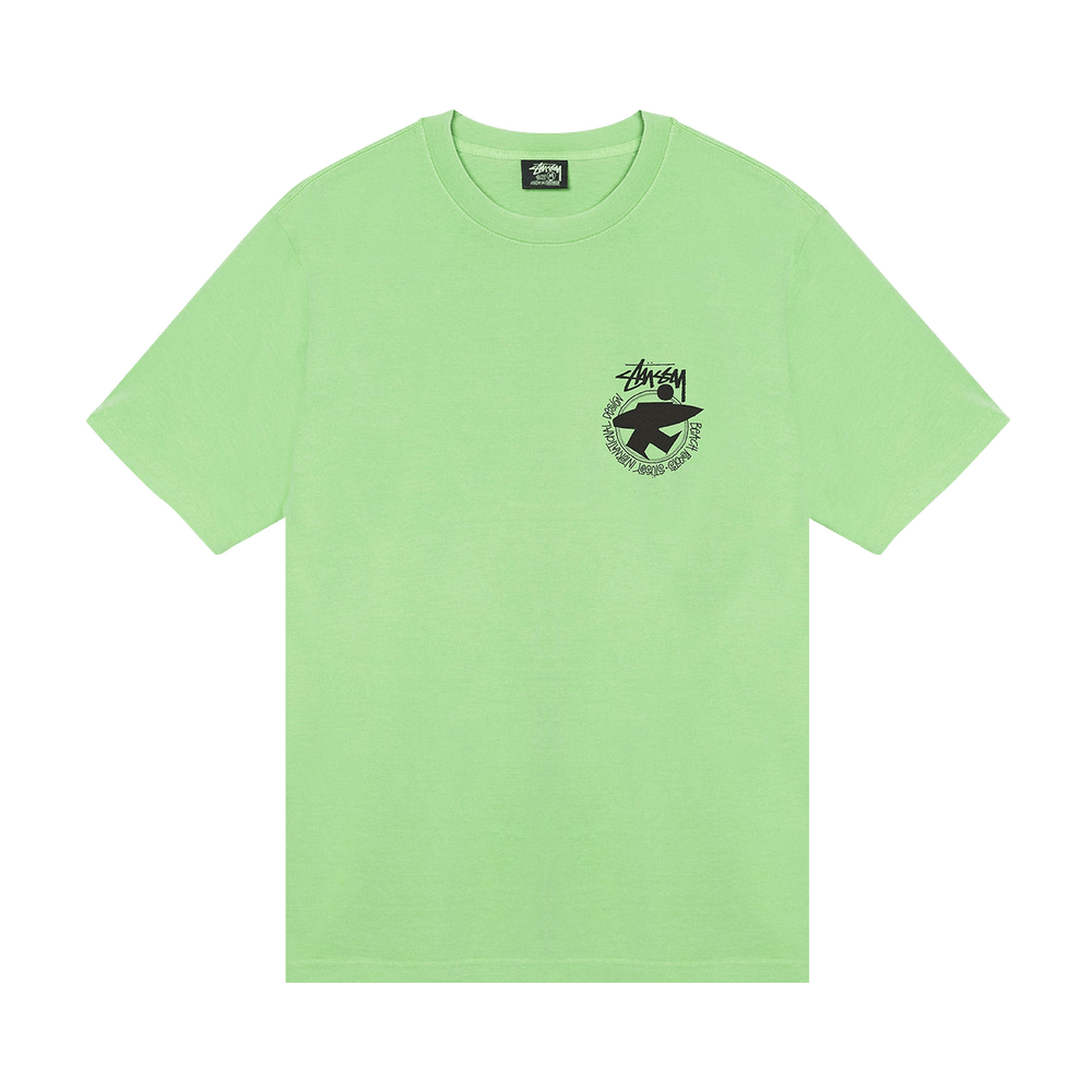 Stussy Beach Roots Pigment Dyed Tee Olive メンズ - SS24 - JP