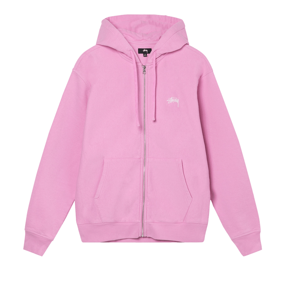 stussy 　ジップフーディー　ピンク Buy Stussy Overdyed Stock Logo Zip Hoodie 'Pink' - 118471