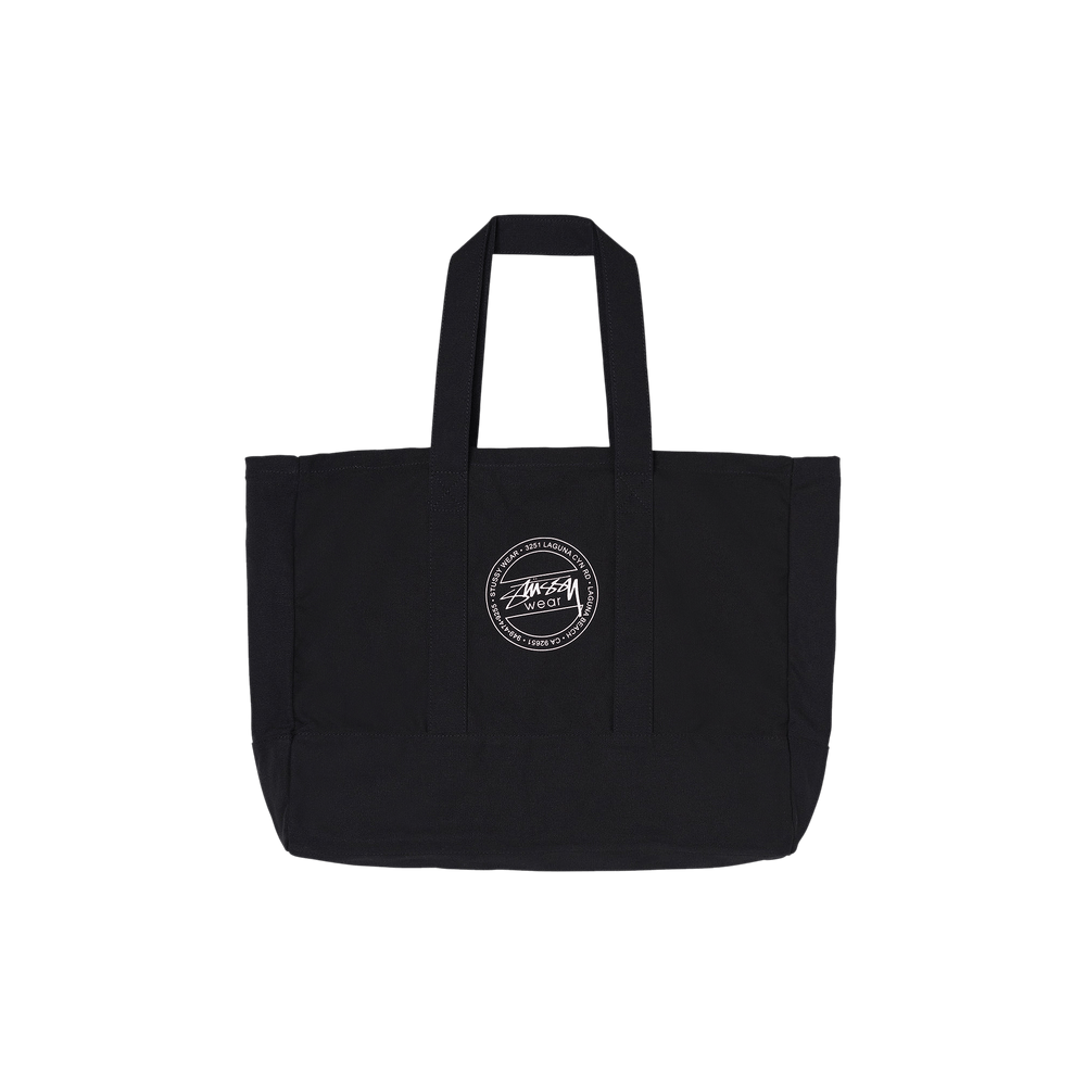 【Stussy】 CANVAS XL TOTE BAG Washed Black Buy Stussy Canvas Tote 'Black' - 134244 BLAC | GOAT