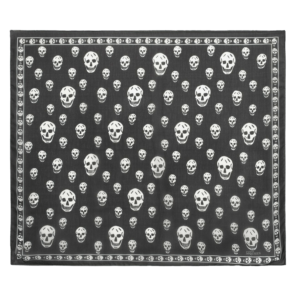 Buy Alexander McQueen Skull Silk Scarf 'Black' - 110640 3052Q 1078