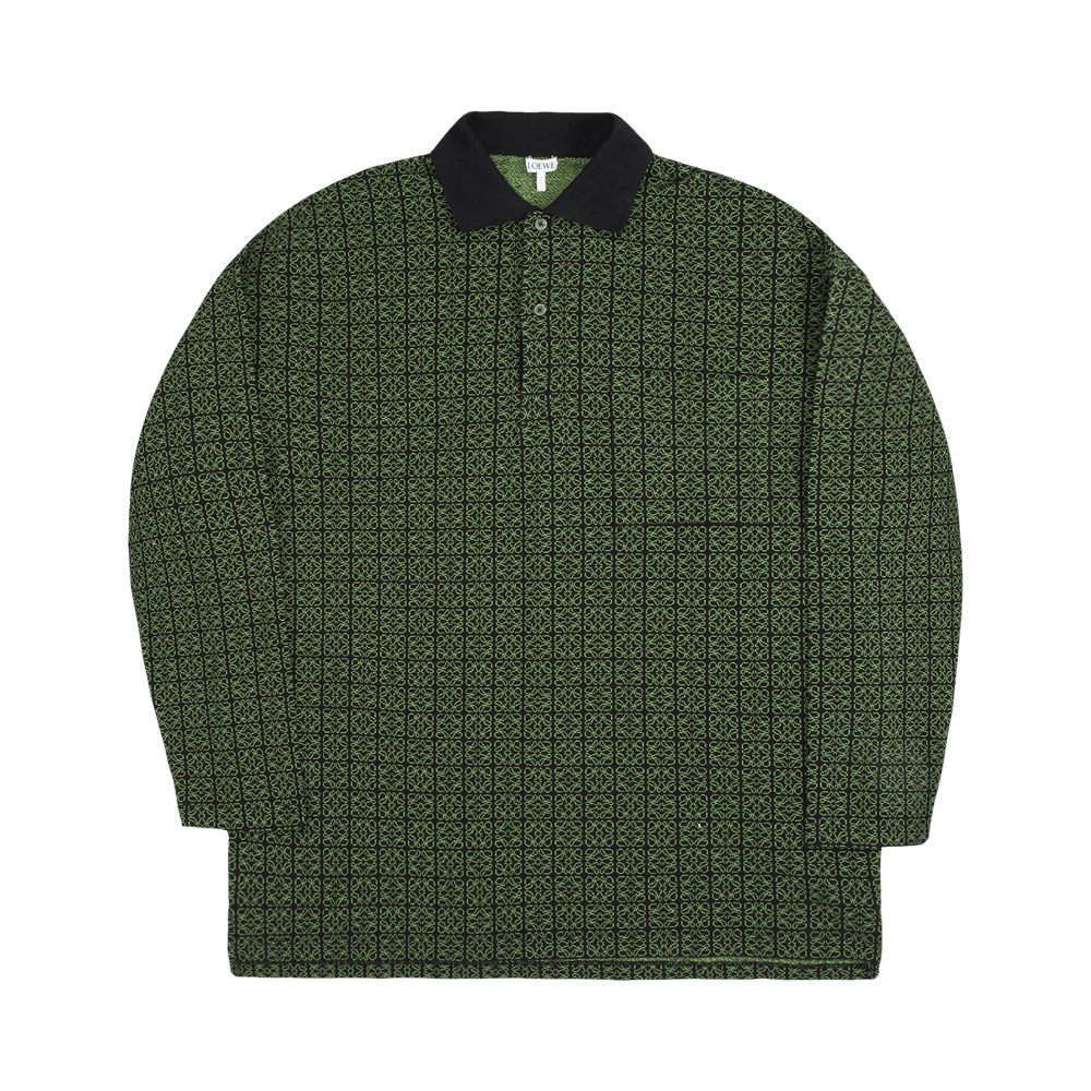 LOEWE｜LONG-SLEEVED SHIRTS (Jacquard Hooded Shirt in woo Loewe Anagram Jacquard Hooded Shirt in Baby Blue | FWRD
