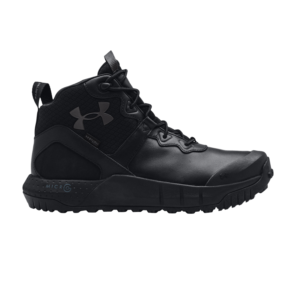 Buy Under Armour Micro G Valsetz Mid Leather 'Black Jet Grey