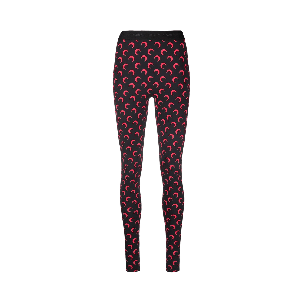 Buy Marine Serre Fuseaux Moon Leggings 'All Over Moon Red' - P111ICONWSS22  JERPA0001 02