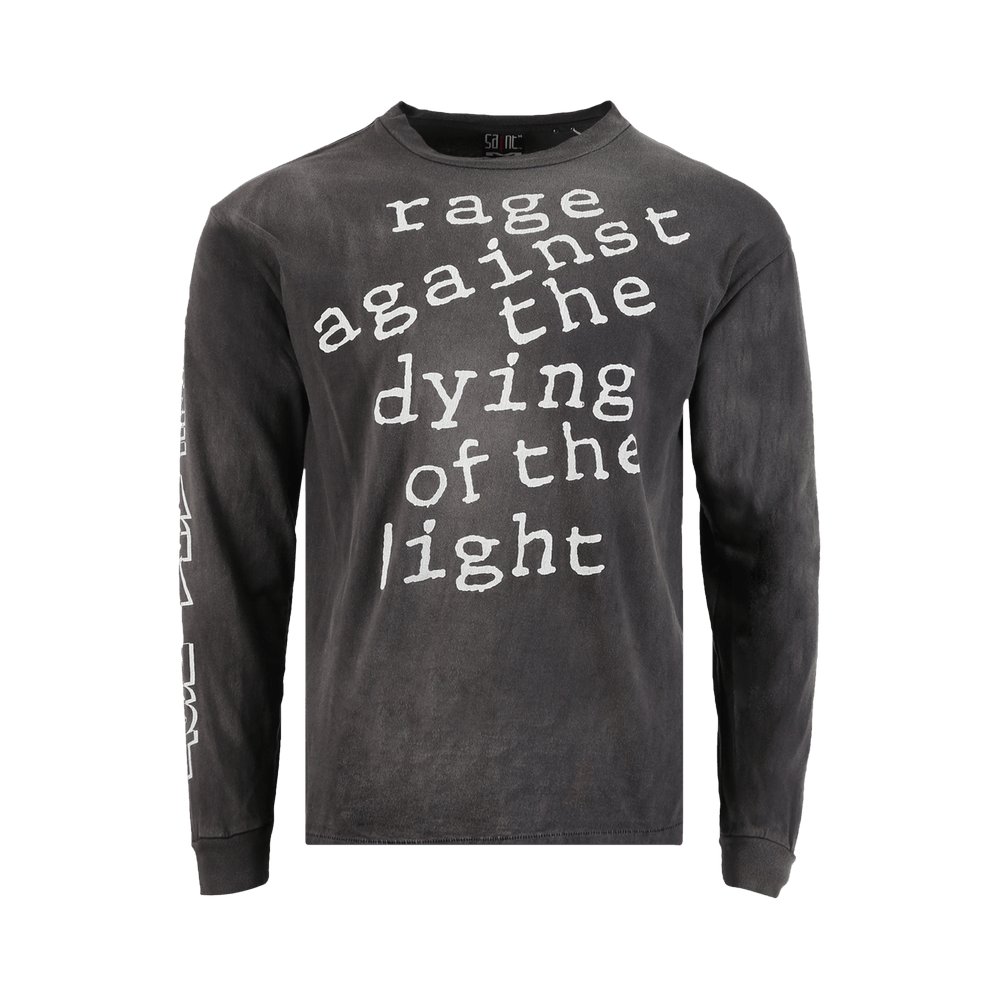 Buy Saint Michael Long-Sleeve Rage Against Tee 'Black' - SM