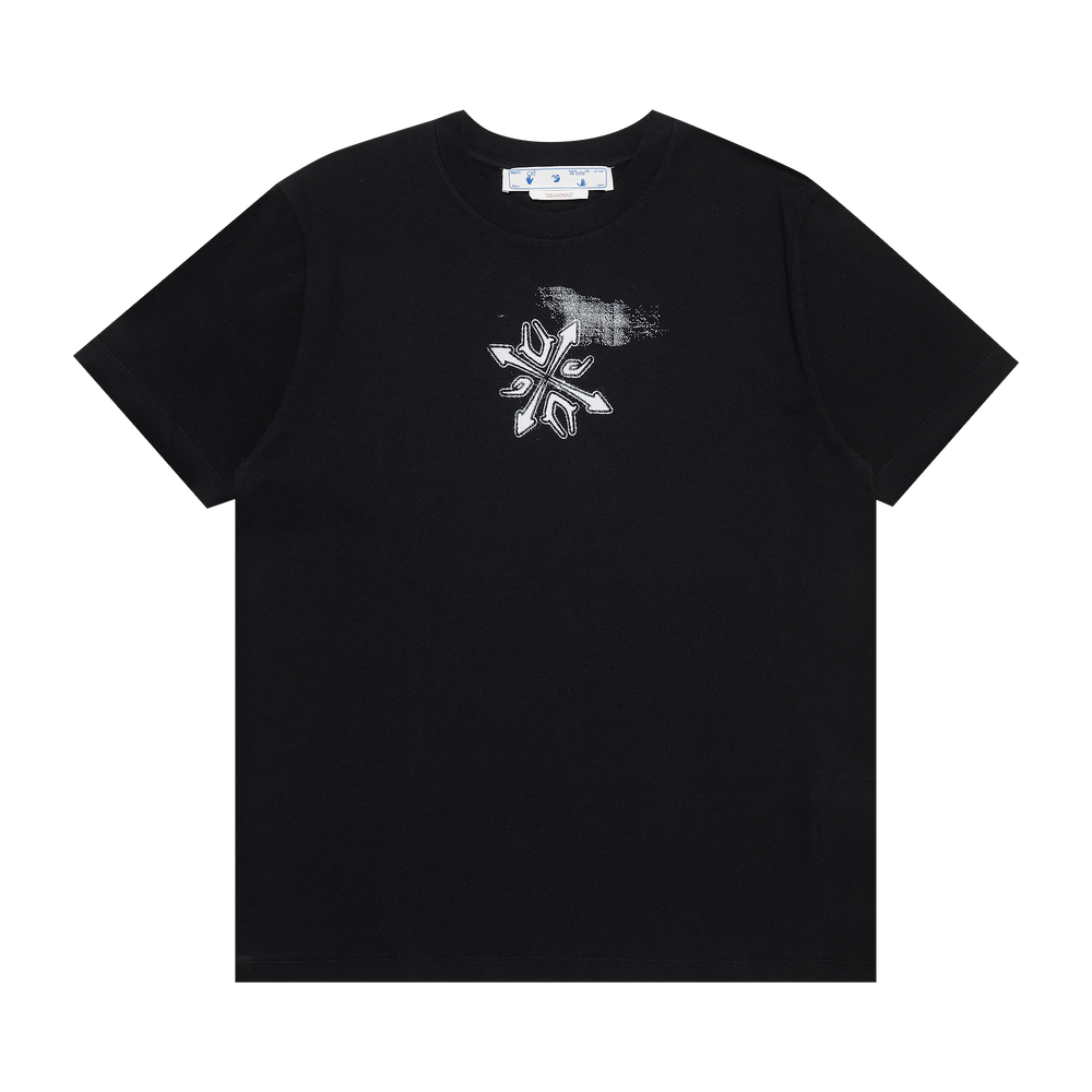 ★Off-White★ Logo Print T-Shirt Black OMAA027S23JER0071001 Off-White logo-print short-sleeve T-shirt | Black | FARFETCH