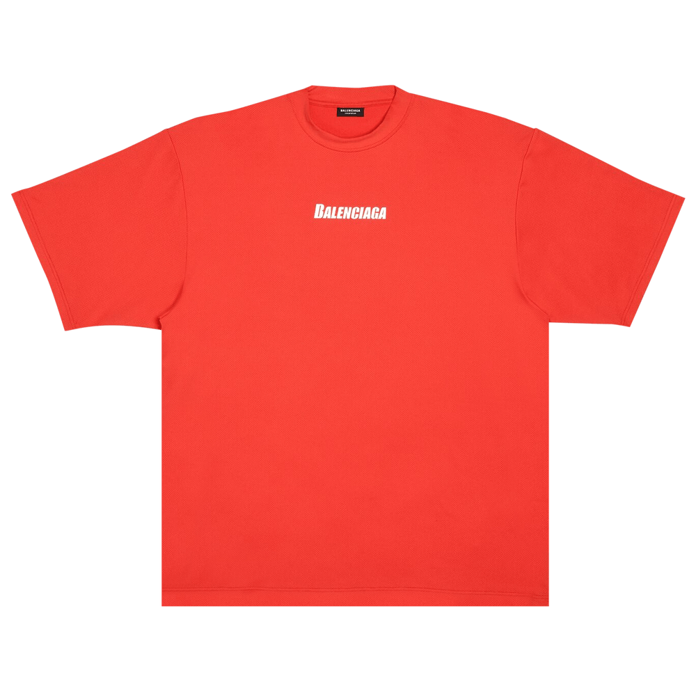 Buy Balenciaga Technical Mesh Swim T-Shirt 'Red' - 657027 4B8B5 