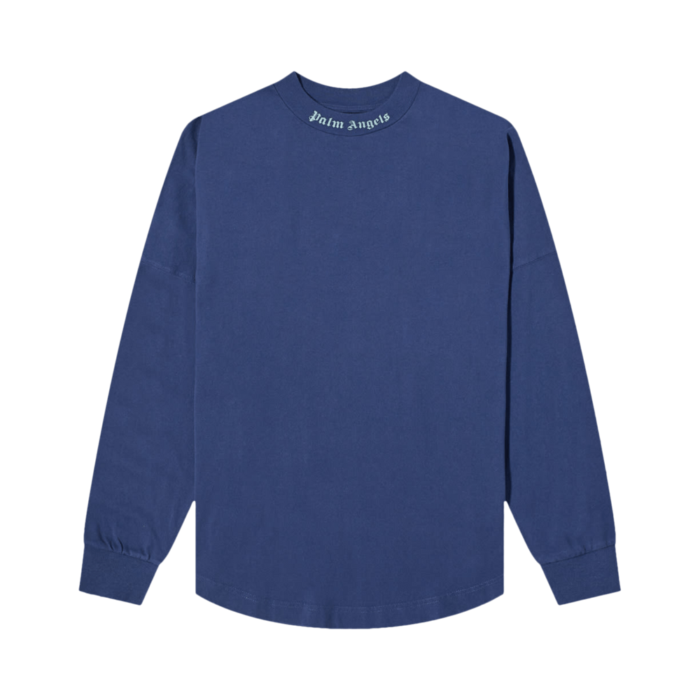 スウェット・トレーナー PALM ANGELS 'Classic Logo' sweatshirt Blue Buy Palm Angels Classic Logo Over Long-Sleeve Tee 'Blue