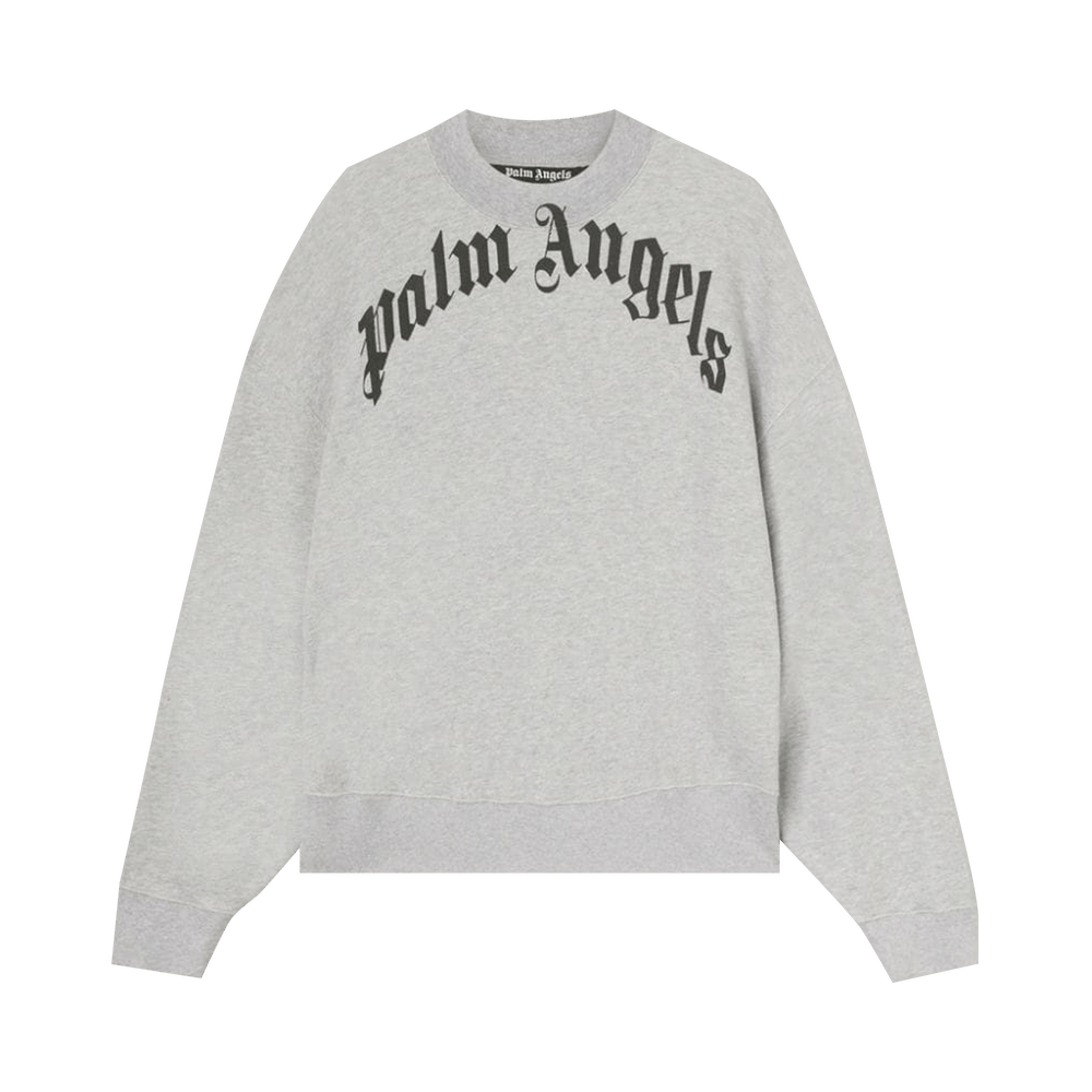 PALM ANGELS ネックロゴ クルーネック NECK LOGO CREW in BLACK - OFF WHITE for Men | Palm Angels®