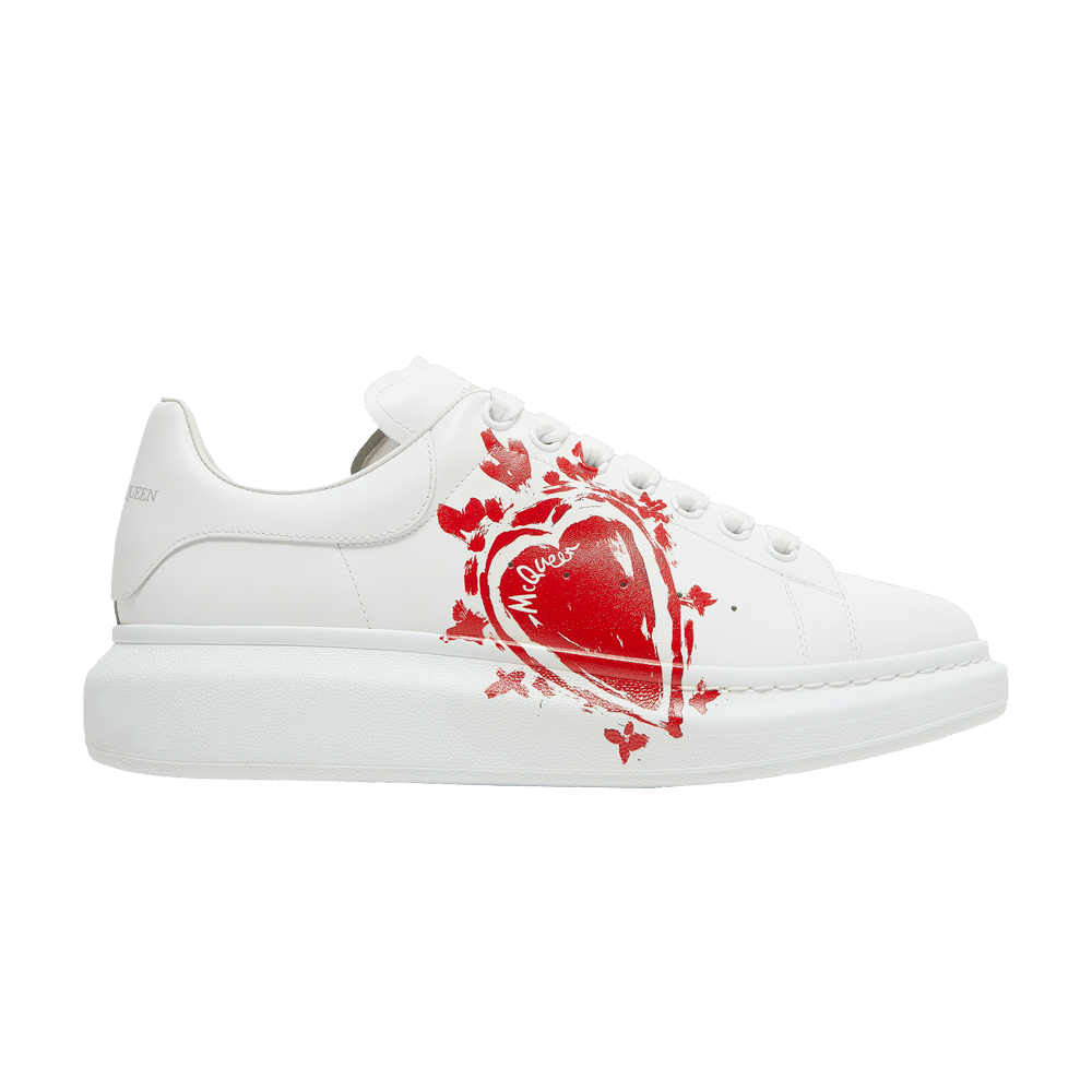 本格派ま！ Sneaker Oversized McQueen Alexander Buy 'Heart White - Logo 青年漫画