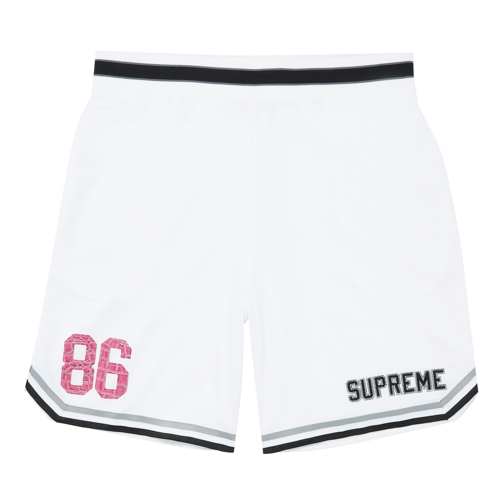 Supreme Faux Croc Basketball Short 'White'