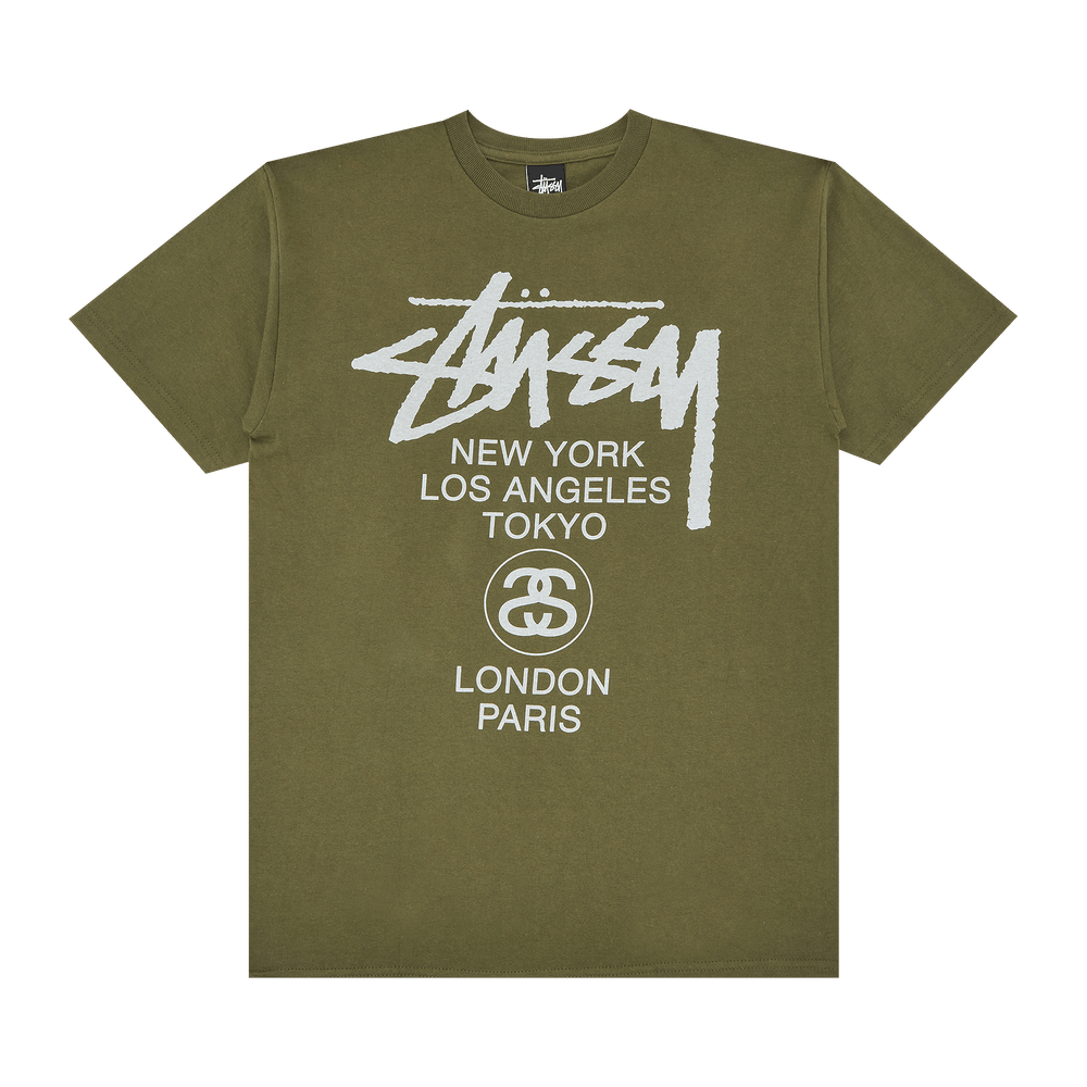 【Stussy】World Tour T-Shirts Camo AUTHENTIC Vintage Stussy Camo World Tour T Shirt Men's
