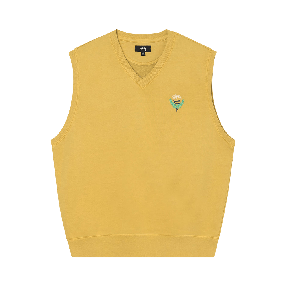 Buy Stussy Fleece Vest 'Yellow' - 118483 YELL | GOAT CA