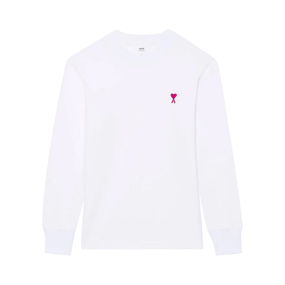 Buy Ami Long-Sleeve T-Shirt 'White' - UTS200 701 100 | GOAT