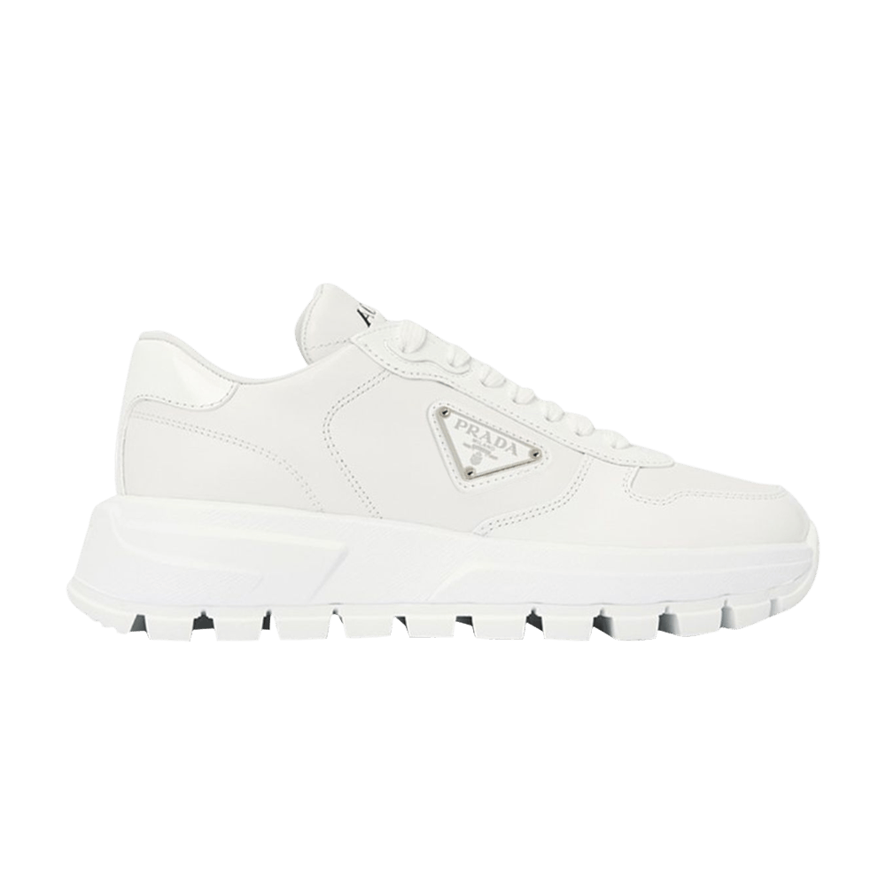 Size 5.5 Prada Wmns Leather 'White'