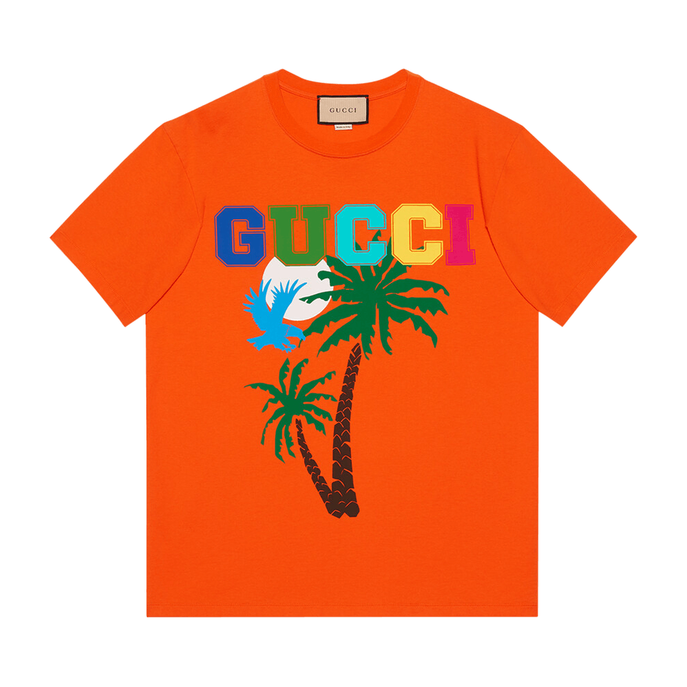 Buy Gucci Palms T-Shirt 'Orange' - 548334 XJEOW 7548 | GOAT