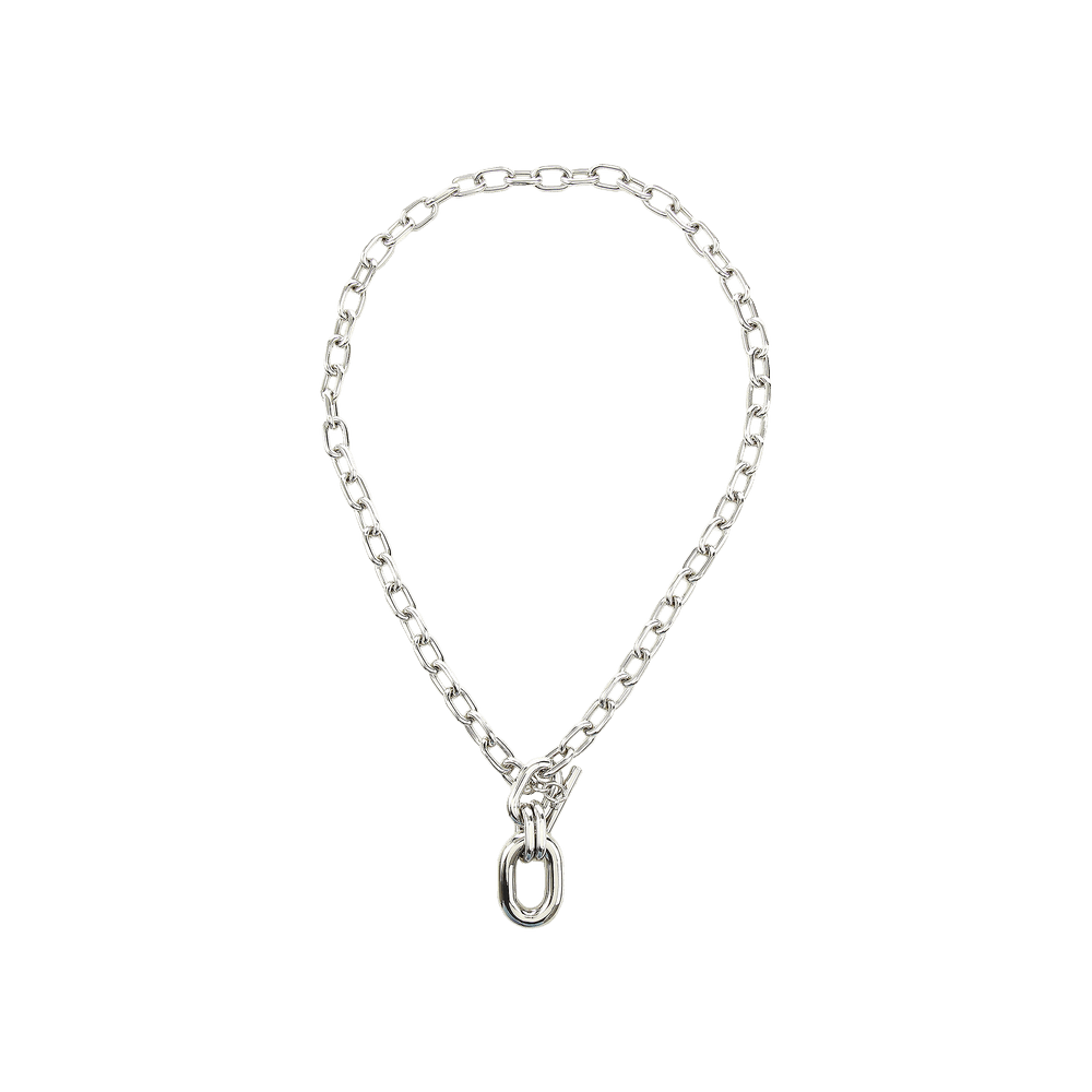 ネックレス・ペンダント paco rabanne 20HBB0088MET077 Necklaces Silver DOUBLE XL Link Necklace With Pendant | Rabanne