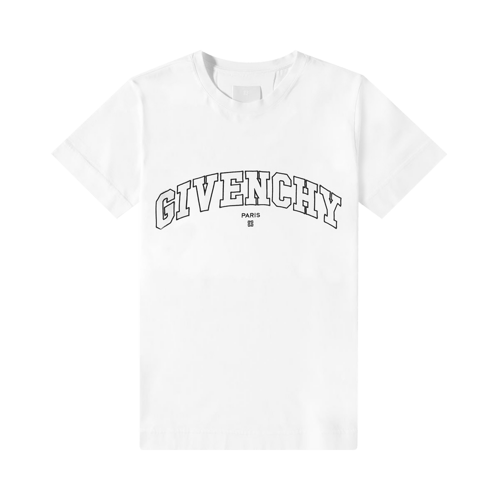 Buy Givenchy Classic Fit College Embroidery T-Shirt 'White/Black
