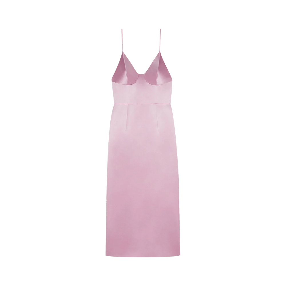 Buy Gucci Silk Duchesse Midi-Length Dress 'Vintage Mauve