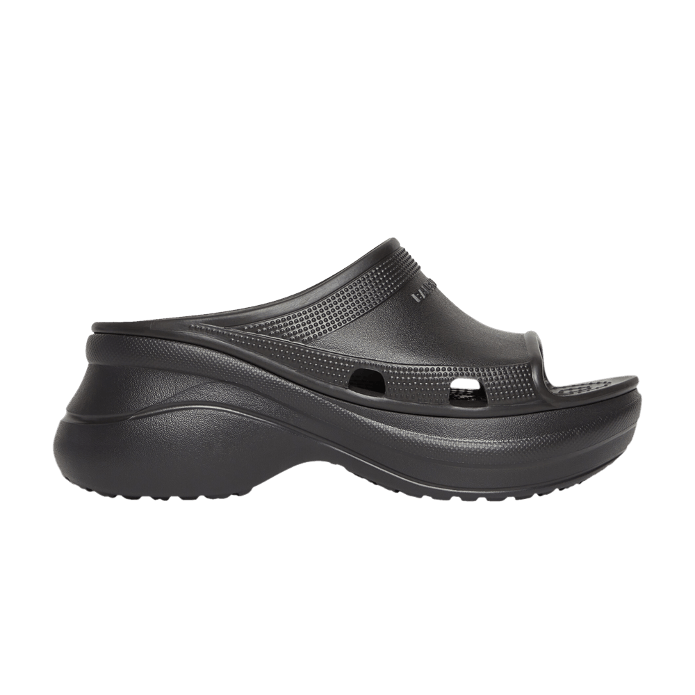 Buy Crocs x Balenciaga Pool Slide Sandal 'Black' - 677386