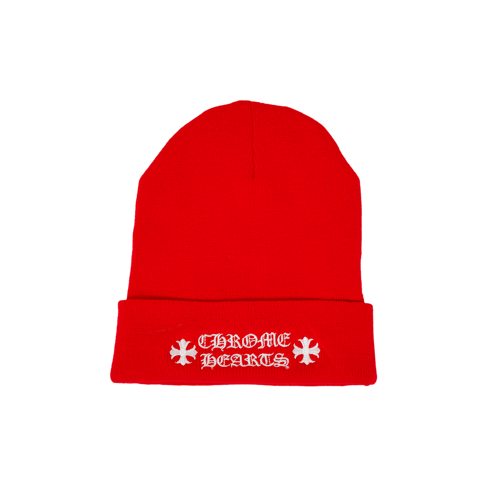 Buy Chrome Hearts Online Exclusive Beanie 'Red/White' - 1383