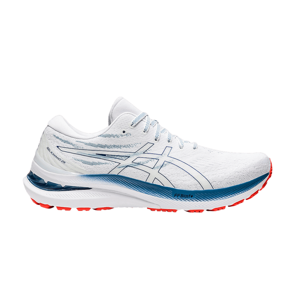 Asics Gel Kayano 29 White Deep Ocean