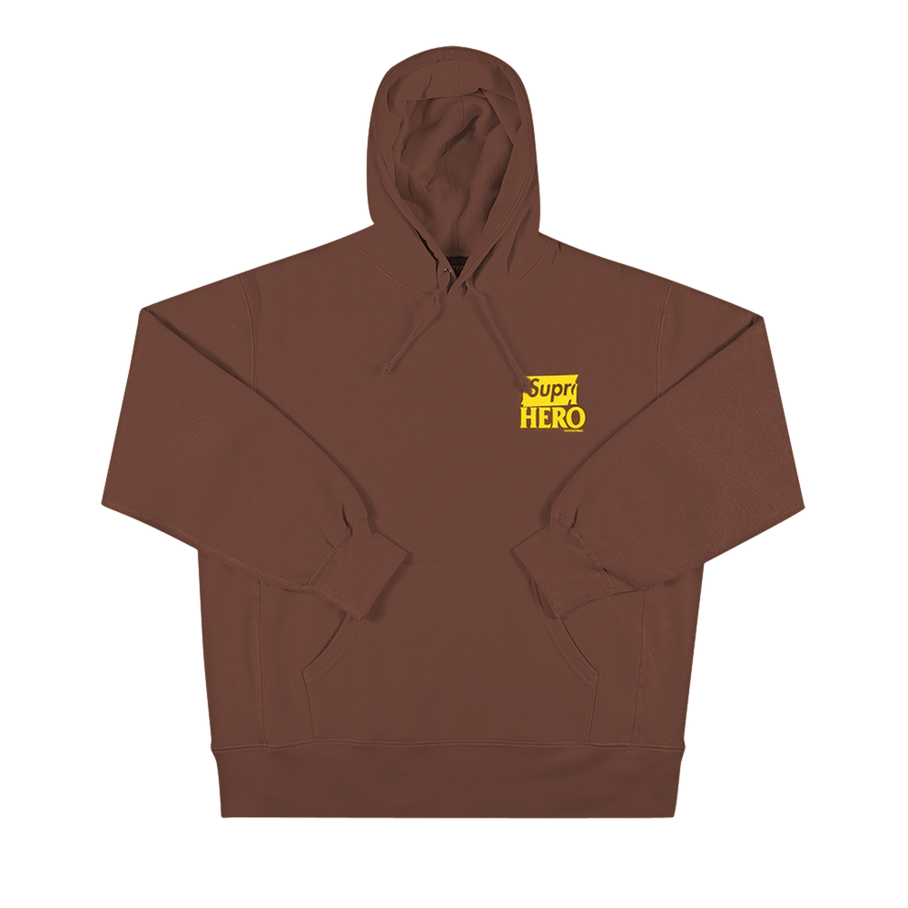 Supreme ANTIHERO Hooded Sweatshirt Brown