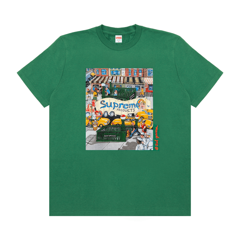【１着でも送料無料】 Tee Manhattan Supreme Buy 'Light PINE LIGHT SS22T37 - Pine' Tシャツ/カットソー(半袖/袖なし)