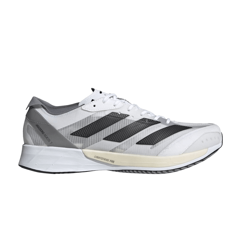 Buy Adizero Adios 7 'White Black Grey' - GX6646 | GOAT