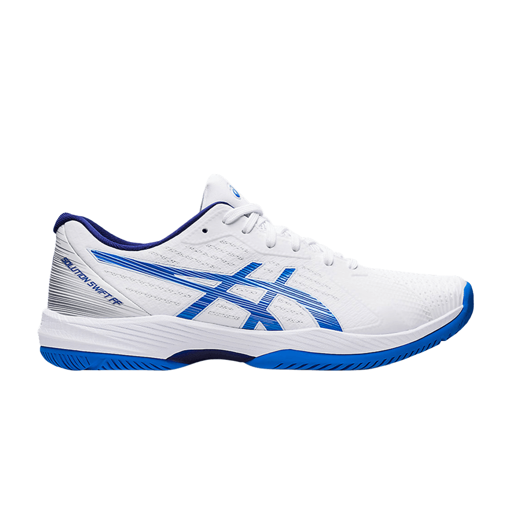 Asics Solution Swift FF White Electric Blue