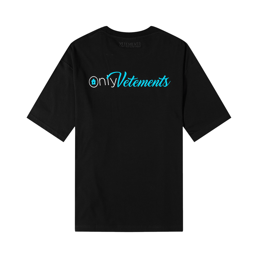 Buy Vetements Only Vetements T-Shirt 'Black' - UA53TR160B BLAC | GOAT