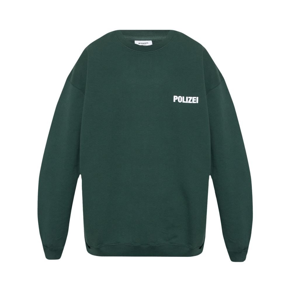 Buy Vetements Polizei Sweatshirt 'Police Green' - UA53CN200G